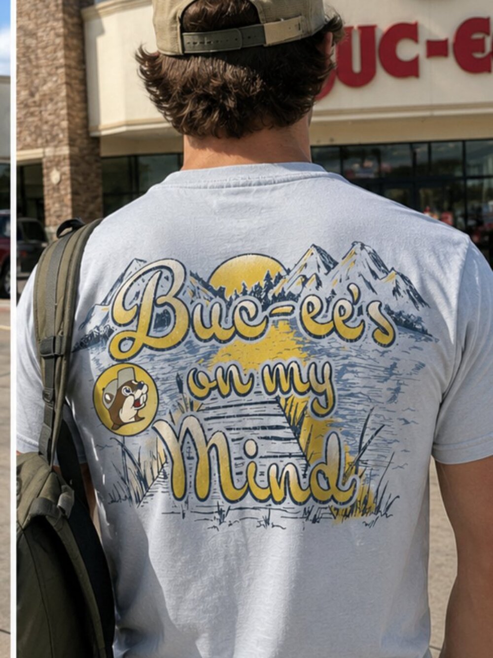 Buc-ee's "On My Mind" Mountain Graphic T-Shirt – Outdoor Design - Sz L